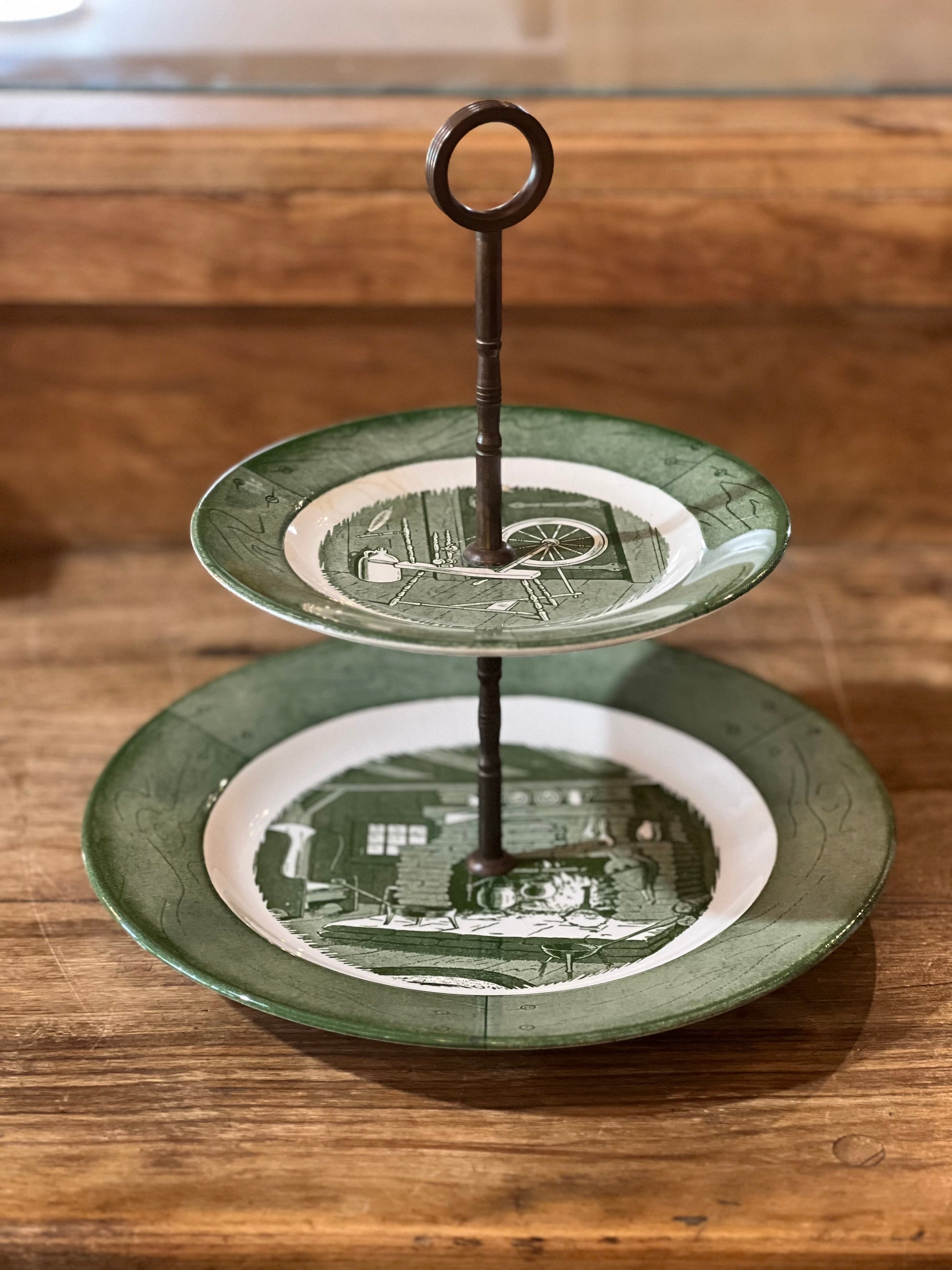 Vintage Colonial Homestead Green by Royal China – Pick Your Piece (Sold Separately) The Mustard Seed Collection, The Seed