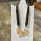 Boho Mother of Pearl Spall Collar Statement Necklace
