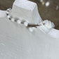 Vintage Mid-Century Signed West Germany Milk Glass and Rhinestone Choker Necklace