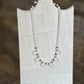 Vintage Mid-Century Signed West Germany Milk Glass Teardrop Fringe Necklace