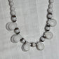 Vintage Mid-Century Signed West Germany Milk Glass Teardrop Fringe Necklace