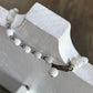 Vintage Mid-Century Signed Japan Sculpted Milk Glass Crescent and Pod Link Necklace