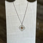 Vintage Celtic Openwork Tiger's Eye Statement Pendant Necklace