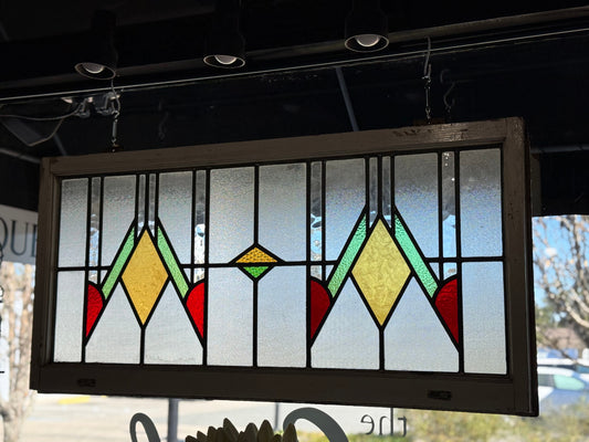 Extra Large Stained Glass Window 22" tall 44" long