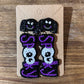 Spooky Girl Beaded Statement Dangle Earrings Goodwill