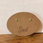 Dainty Green Circle Earrings