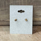 Miniature Pink Tourmaline Crystal Stud Earrings – Gold Tone Dainty Gemstone Post Earrings The Mustard Seed Collection, The Seed