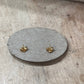 Classic Gold Ball Piercing Stud Earrings – Smooth Round 3mm Studs with Sharp Post Backing The Mustard Seed Collection, The Seed