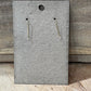 Gold Dollar Sign Dangle Earrings