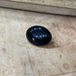 Vintage Mid-Century Black Cabochon Gold-Tone Scarf Clip / Slide
