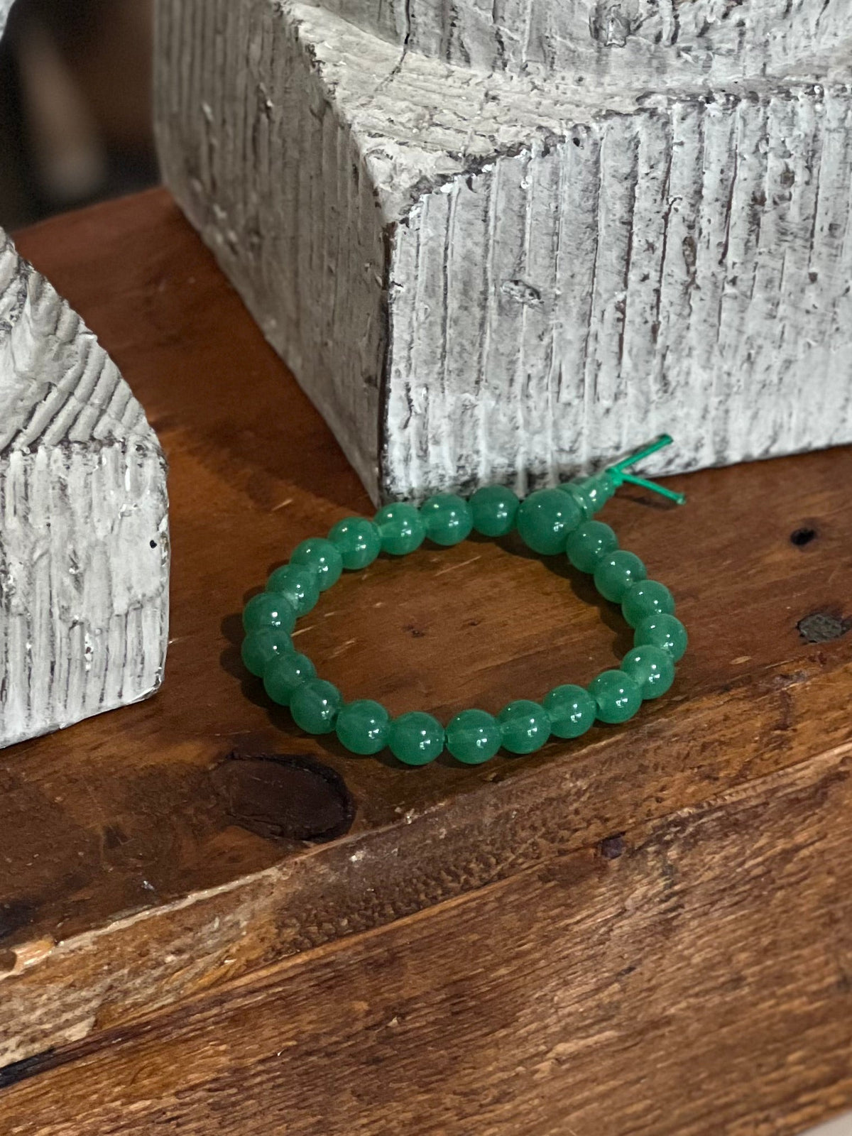 Natural Green Aventurine Gemstone Beaded Stretch Bracelet The Mustard Seed Collection, The Seed