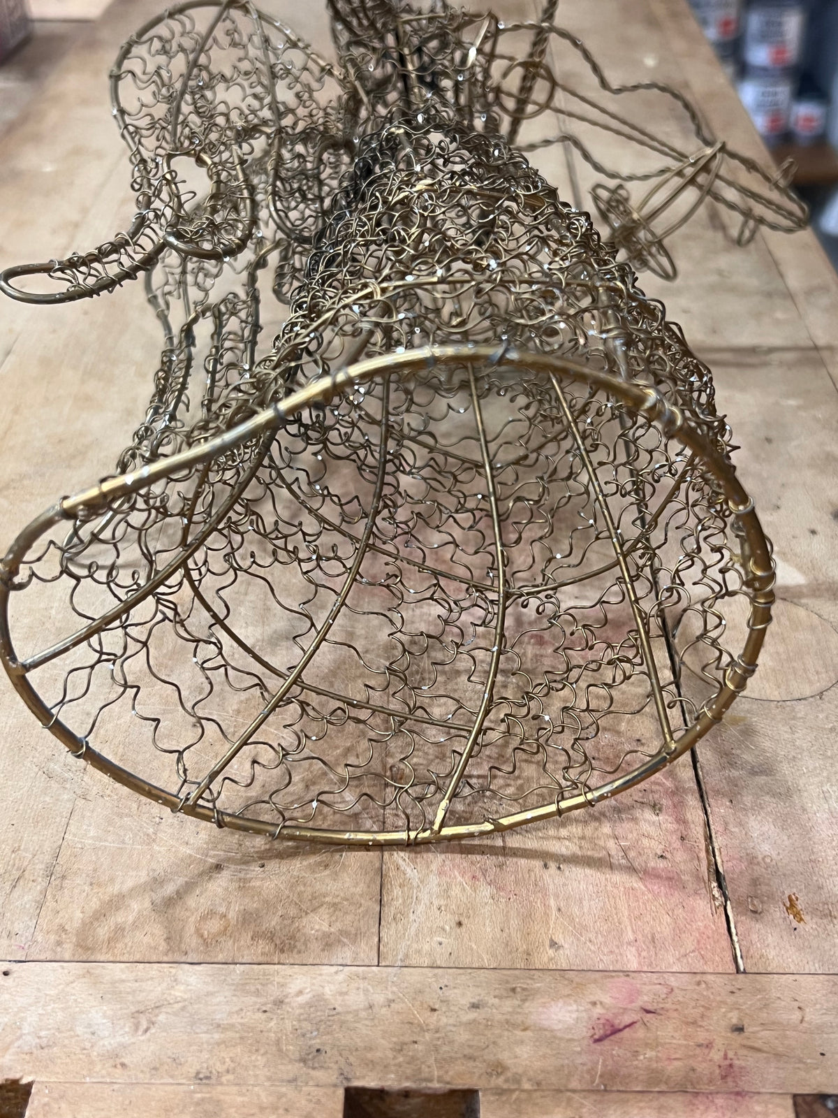 Vintage Style Wirework Angel with Violin