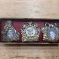 Gorham Silver-Plated Holiday Picture Frame Ornaments - Set of 3