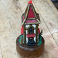 Vintage Handcrafted Wooden Chalet Music Box - "Silent Night"