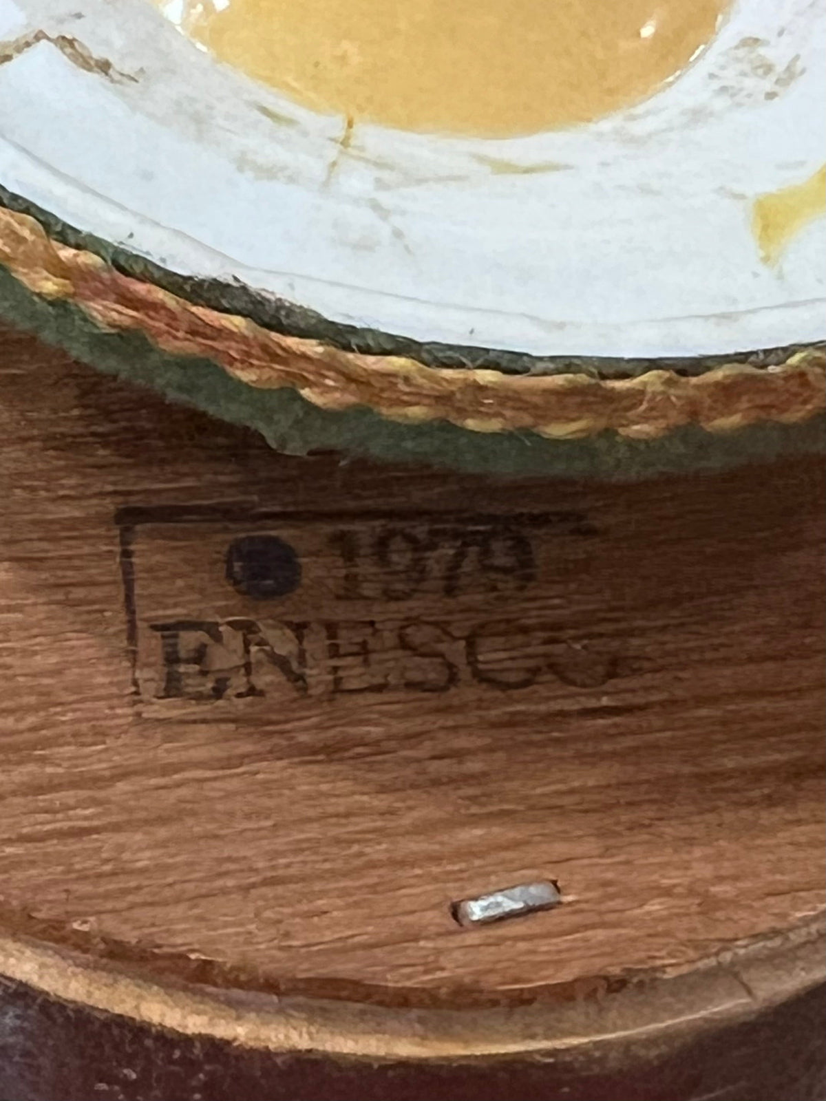 1979 Enesco Vintage Handcrafted Wooden Chalet Music Box - "Silent Night" The Mustard Seed Collection, The Seed