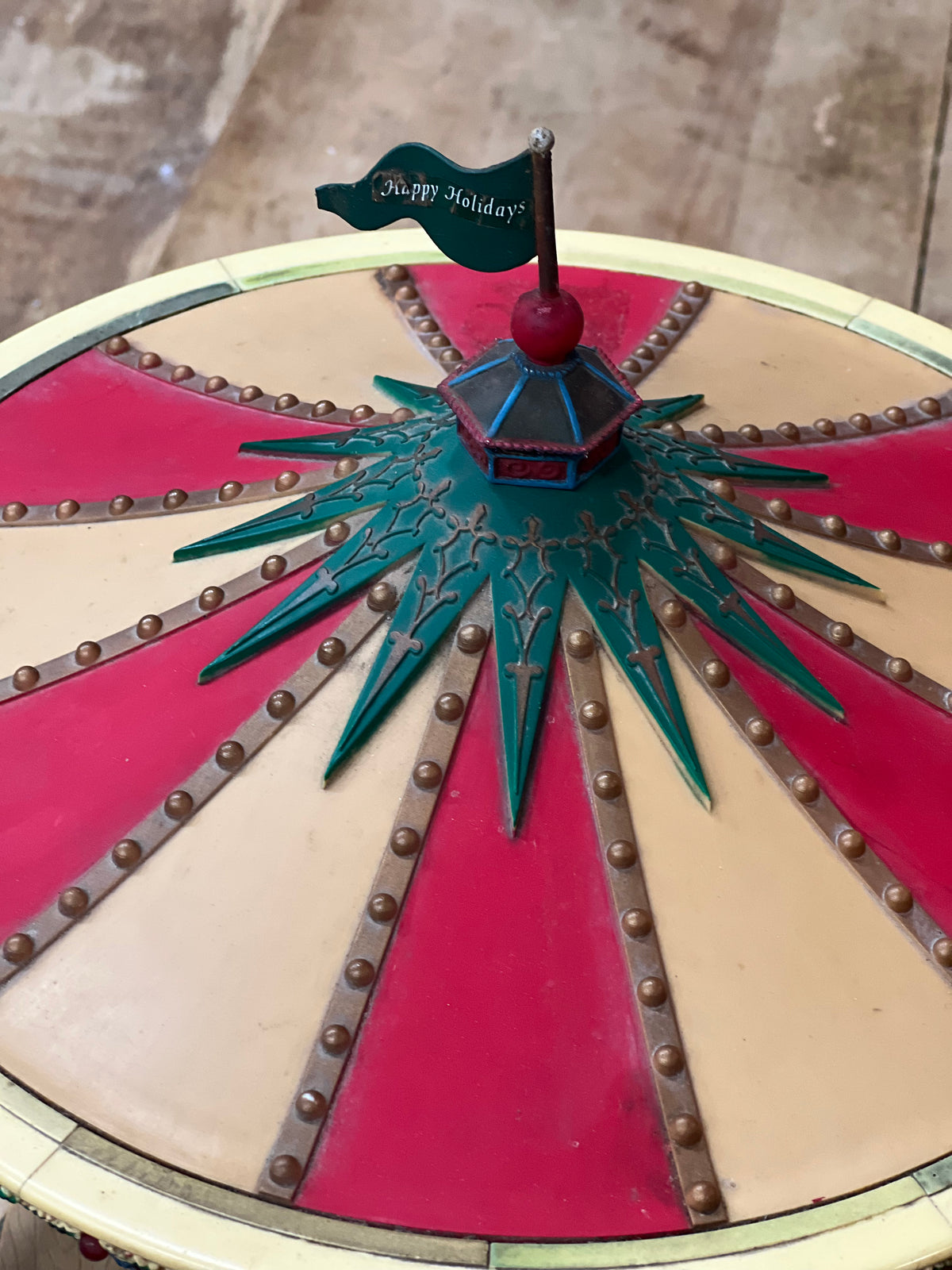 Vintage Mr. Christmas Holiday Fair Mechanical Carousel – TLC / Repair Special