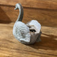 vintage Petites Choses heavy die-cast metal swan.