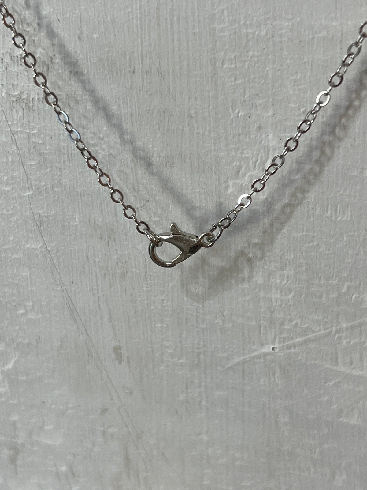 Silver Nautical Anchor Pendant Necklace (18")