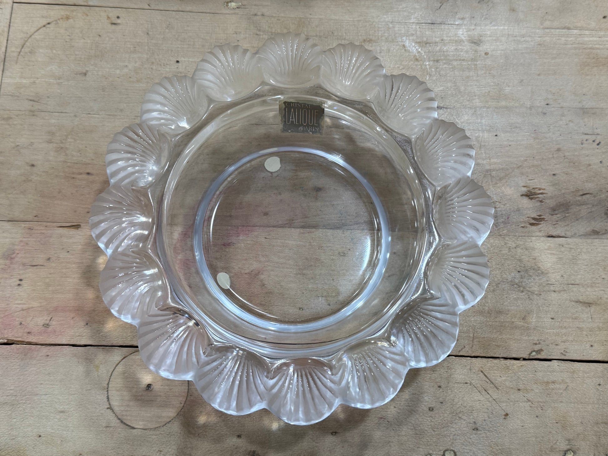Lalique Crystal "Coquilles" (Shells) Bowl