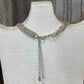 Chunky Silver Puffy Heart Multi-Strand Necklace (14" + 3" Extender)