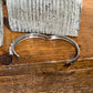 Classic Rhinestone Solitaire Hinged Bangle Bracelet