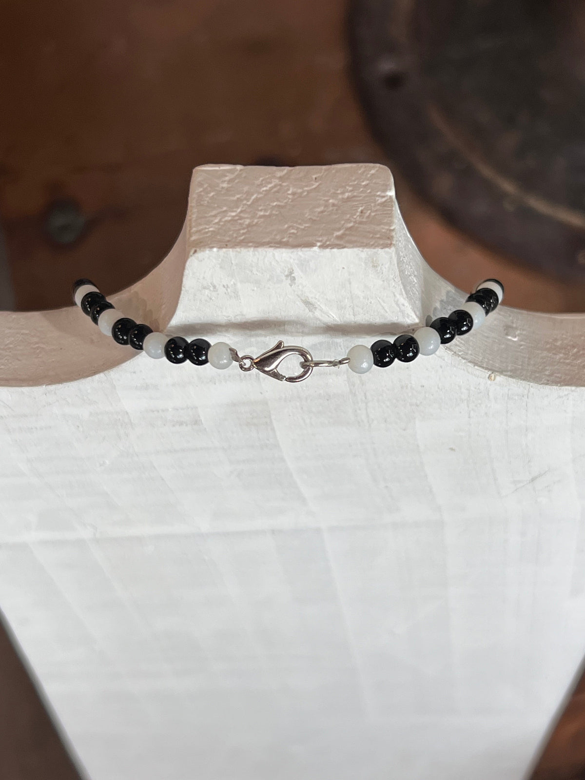 Artisanal Earth-Tone Statement Necklace with Matrix Pendant The Mustard Seed Collection, The Seed