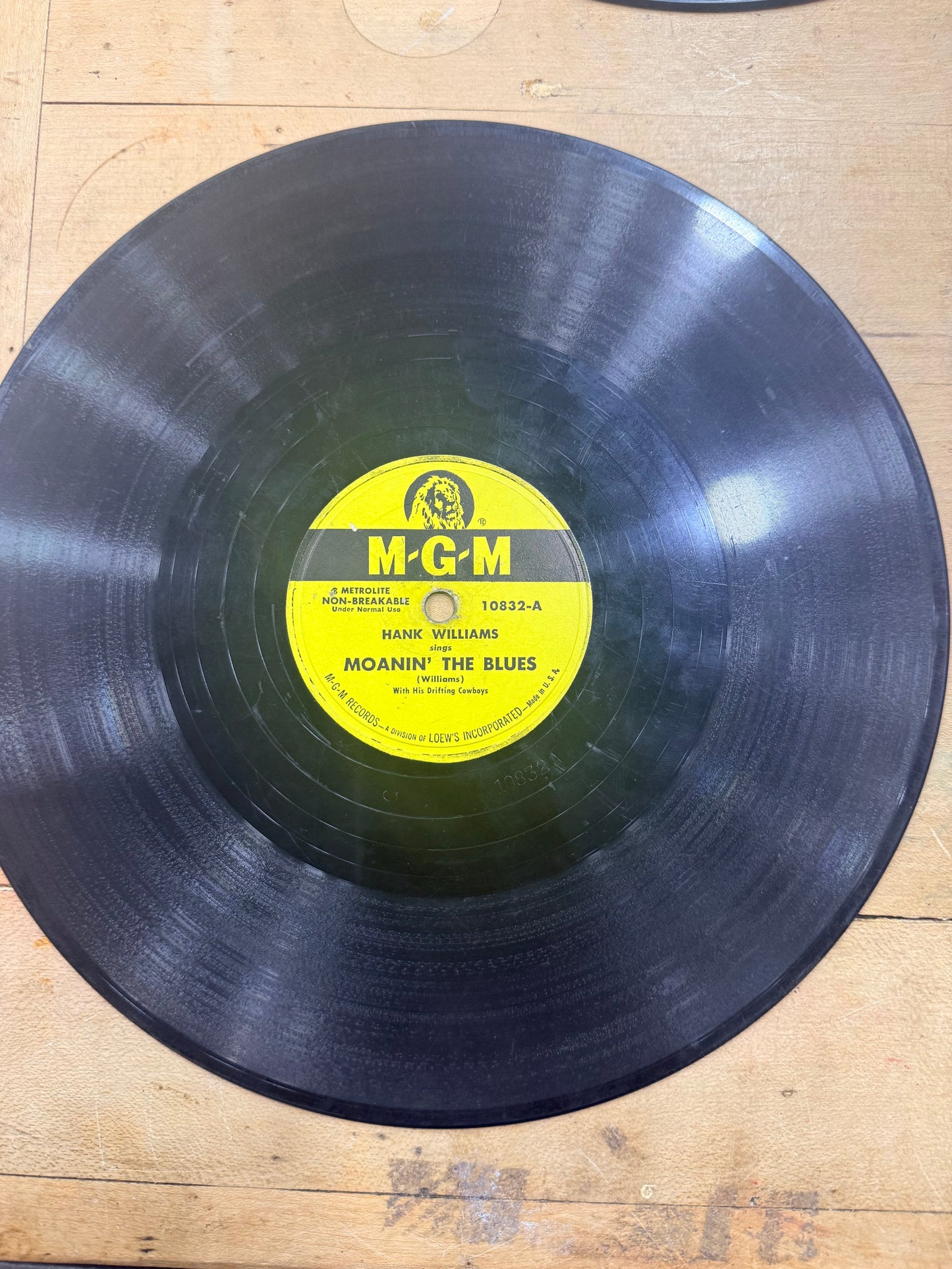 Set of 6 Hank Williams 78 Records