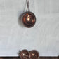 Vintage Rose Gold Vermeil Dome Halo Necklace &amp; Earring Set – 925 Sterling Silver