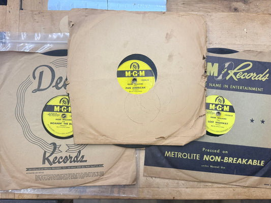 Set of 6 Hank Williams 78 Records