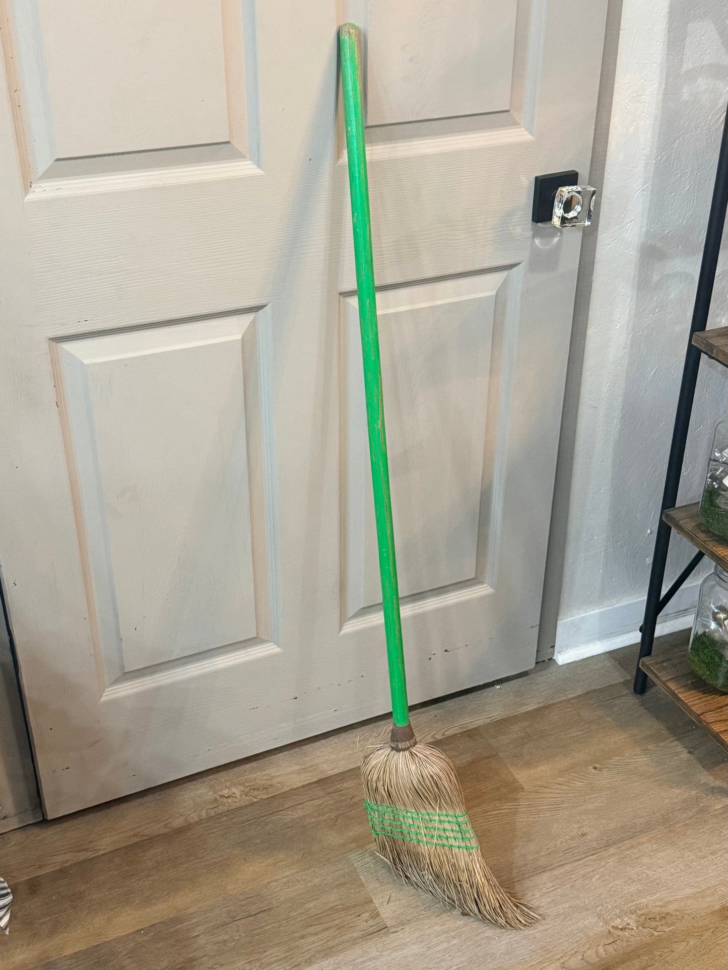 49" Green Handled Broom