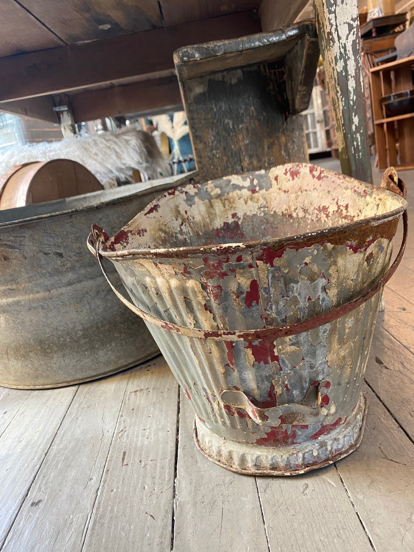 Vintage Coal Bucket/Flower Pail