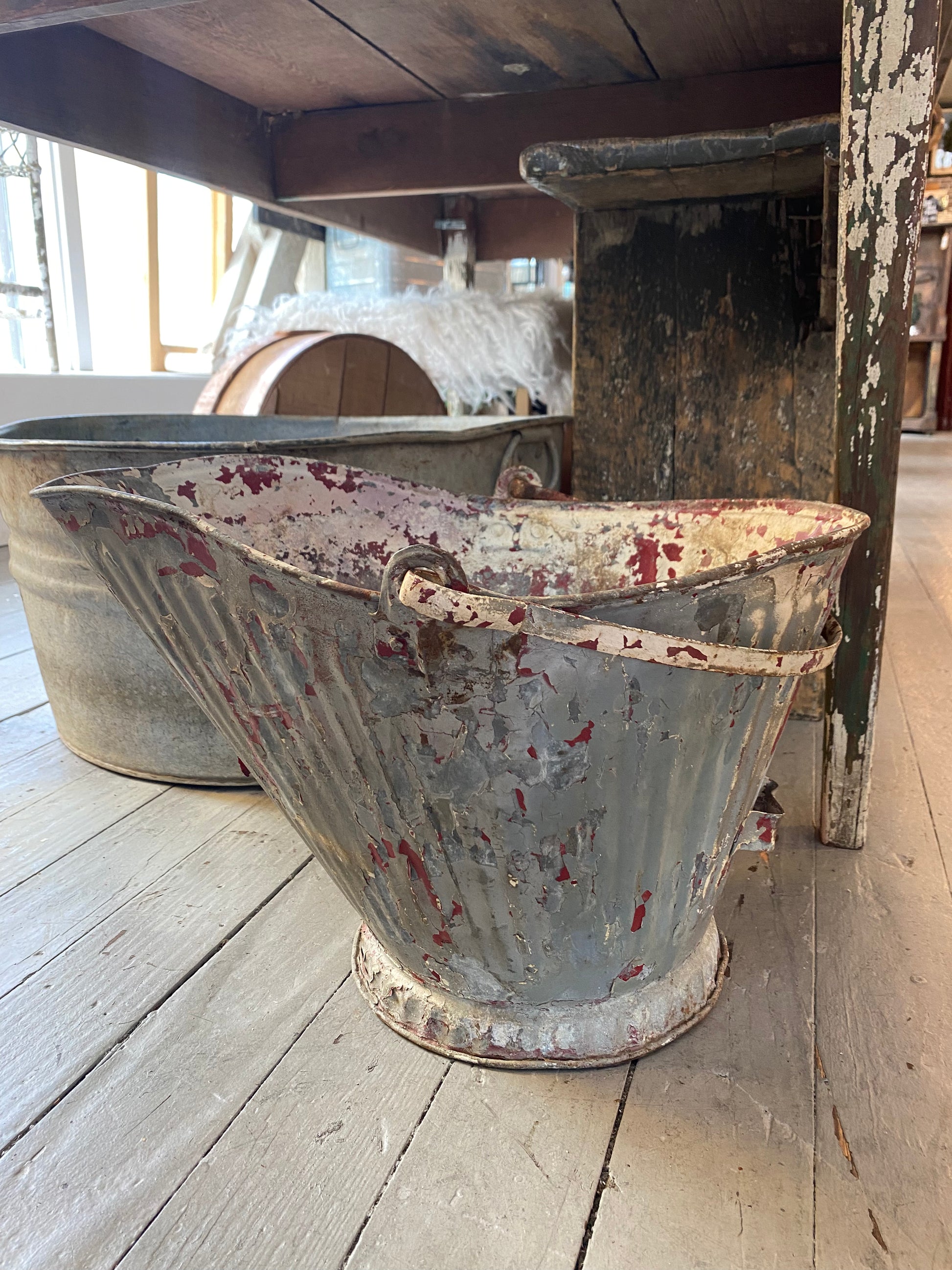 Vintage Coal Bucket/Flower Pail