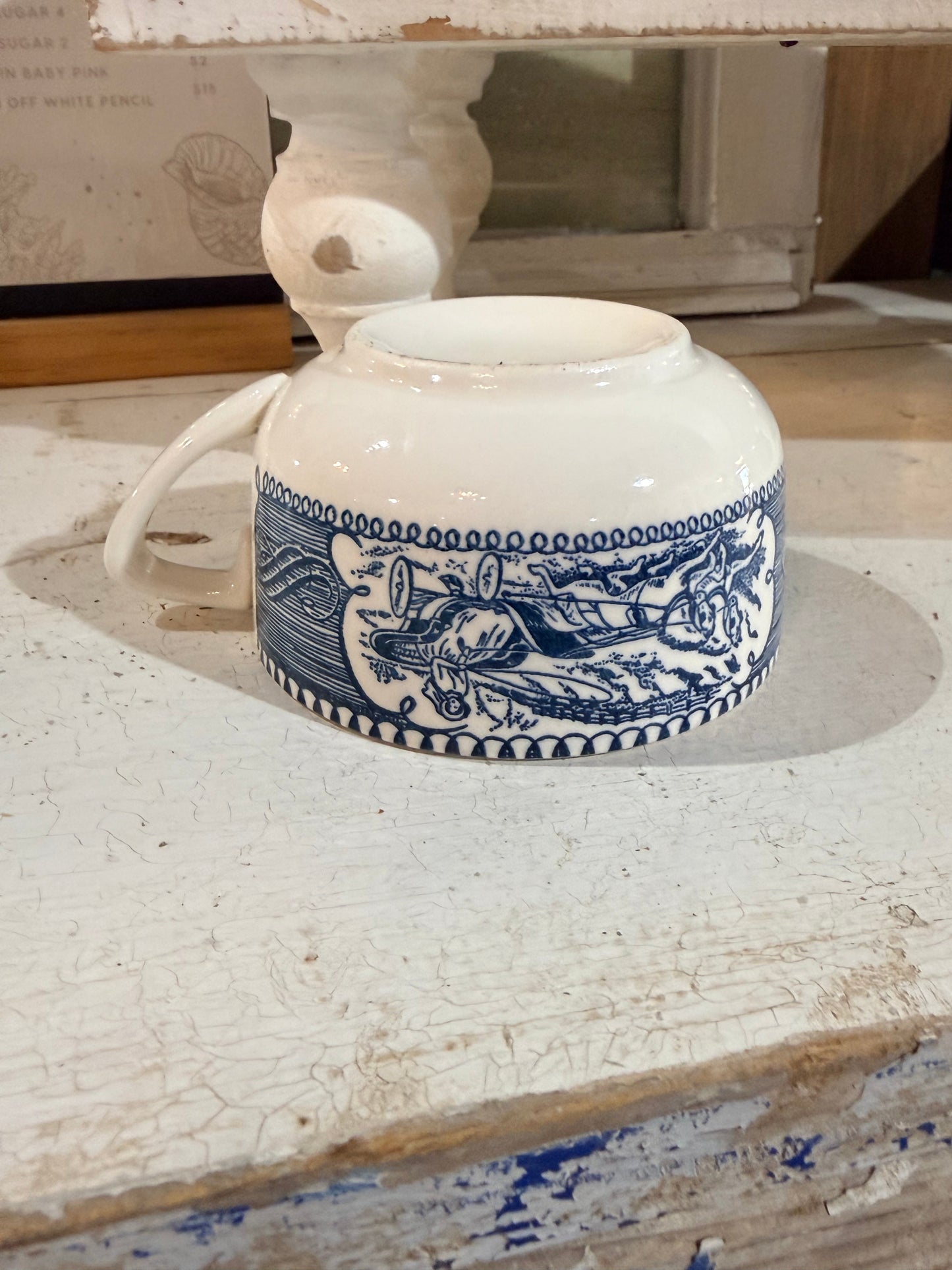 Vintage Blue Transfer ware Americana Collection The Mustard Seed Collection, The Seed