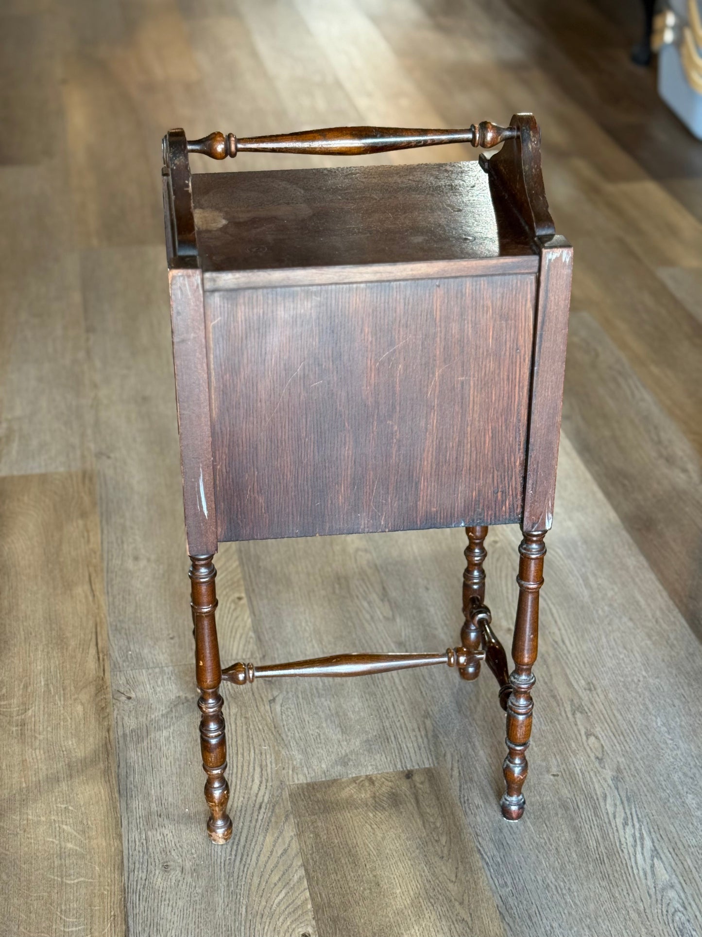Antique Wooden Smoking Stand