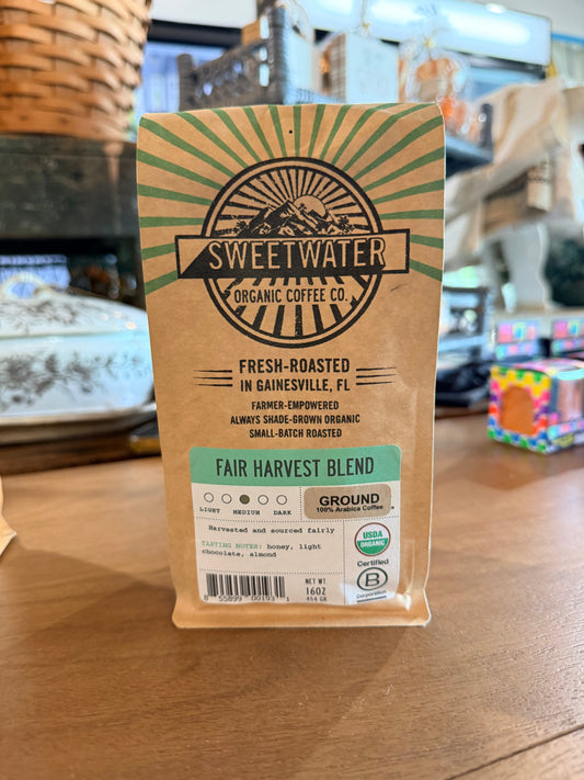 Fair Harvest Blend - Fair Trade Organic Coffee - 1 lb. Sweetwater Organic Coffee