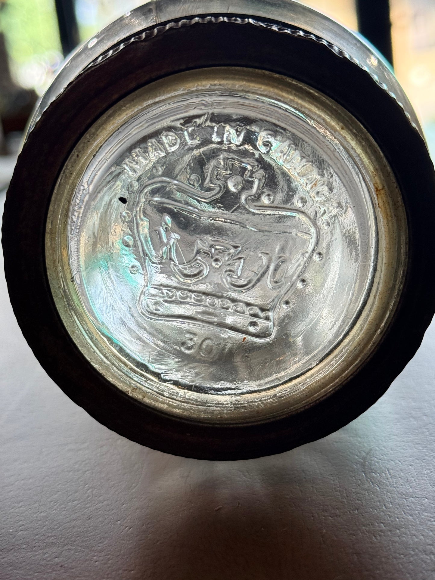 Vintage Canadian Crown Glass Fruit Jar with Glass Lid – c. 1930s–40s The Mustard Seed Collection, The Seed