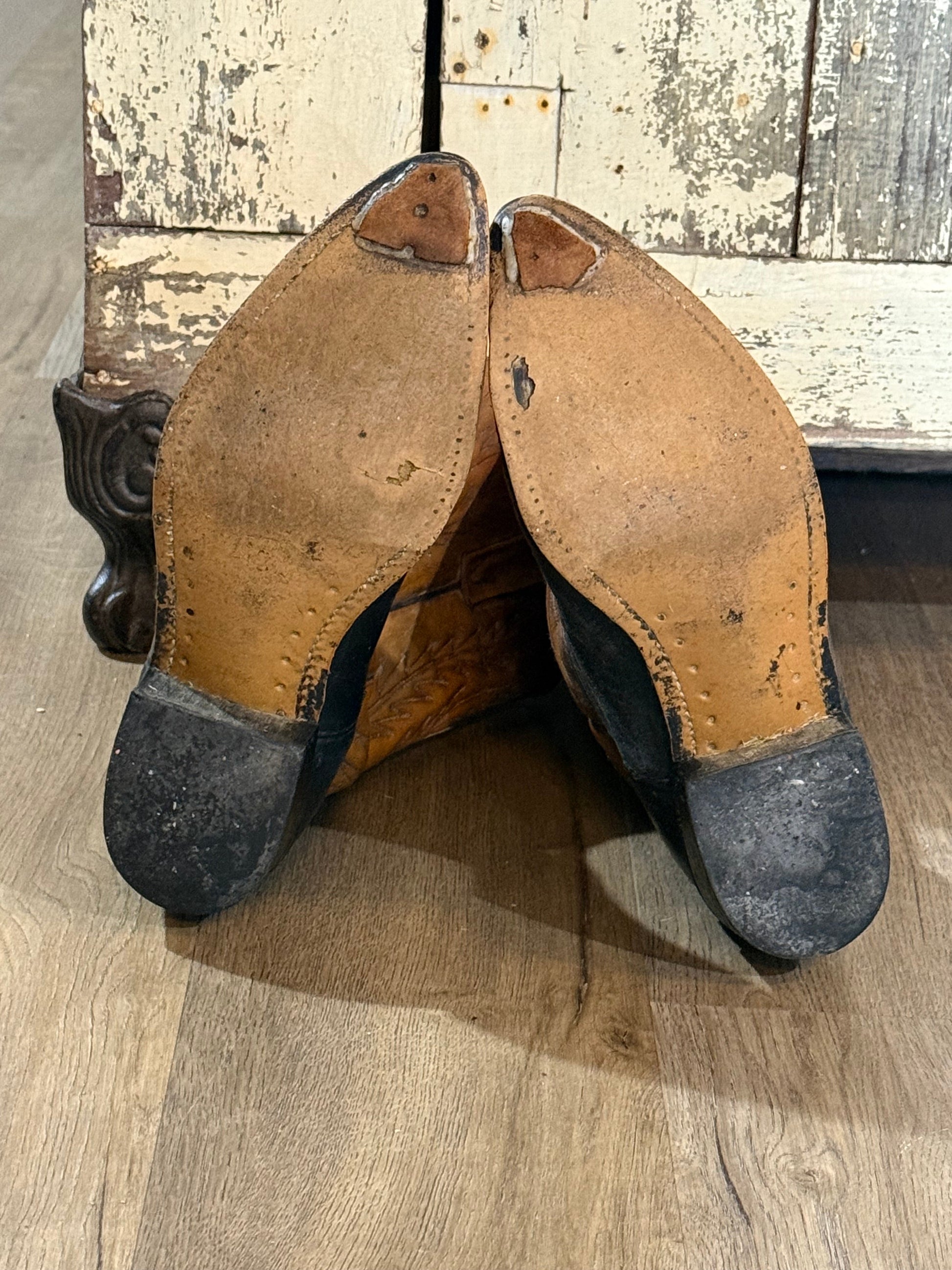 Vintage Justin Boots Two-Tone Western Cowboy Boots | Men's 9.5 B