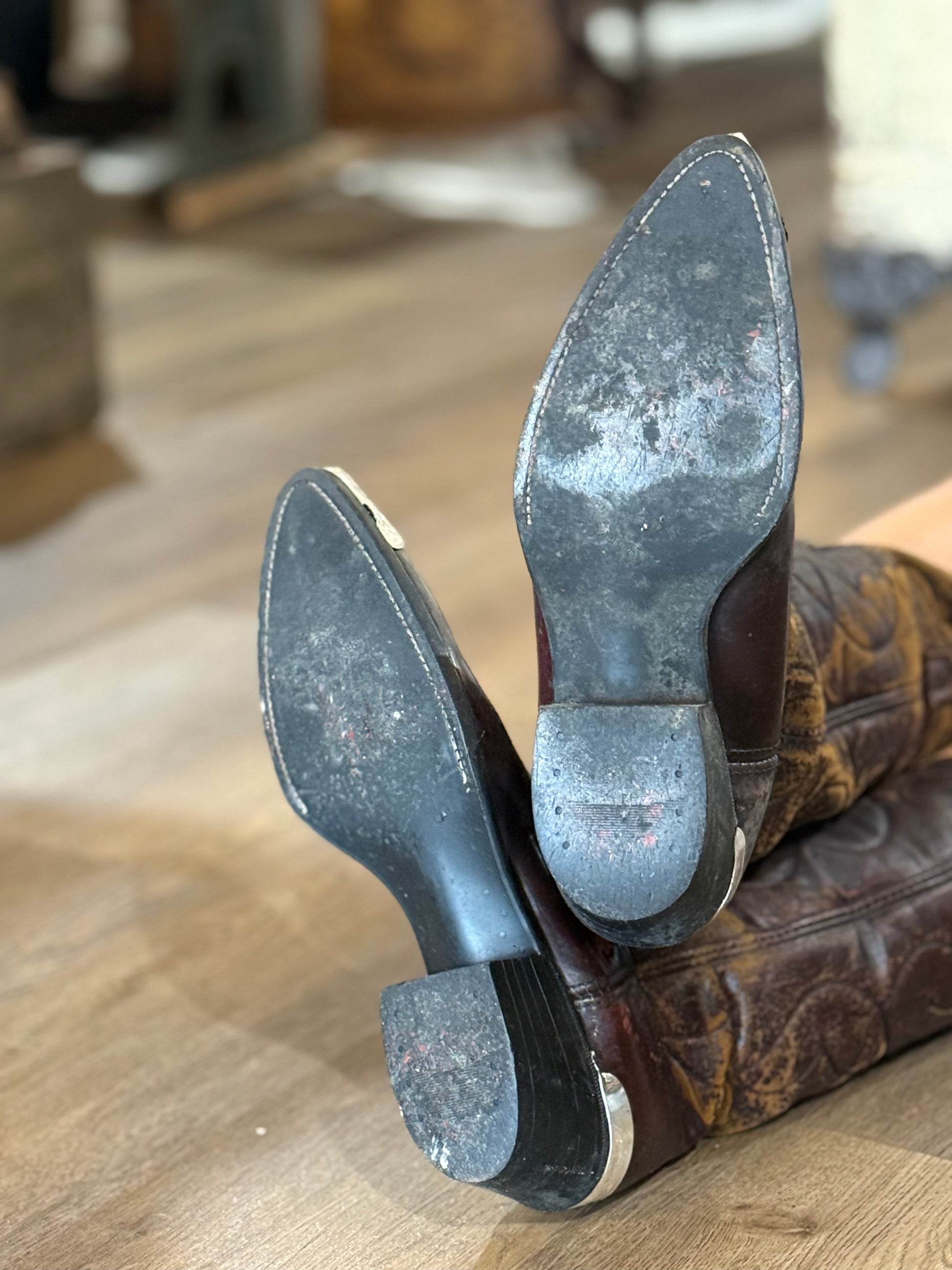Vintage Acme Deep Cherry Western Cowboy Boots | Men's 10 D