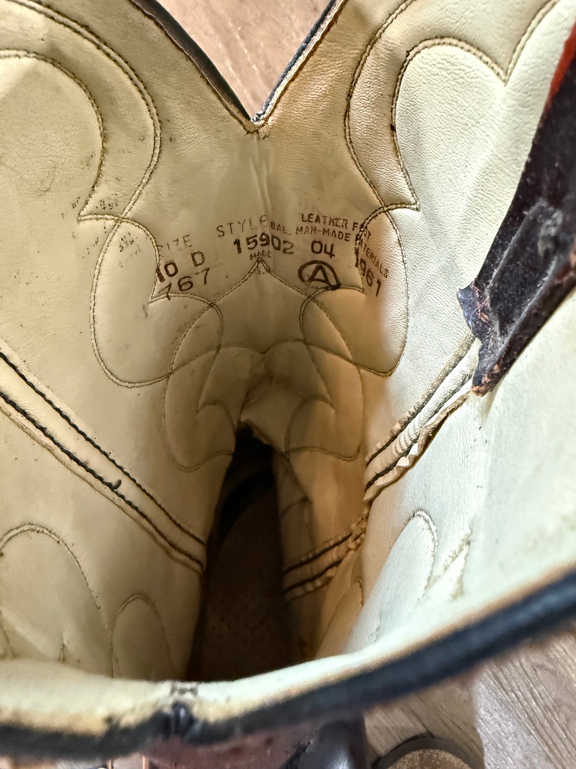 Vintage Acme Deep Cherry Western Cowboy Boots | Men's 10 D