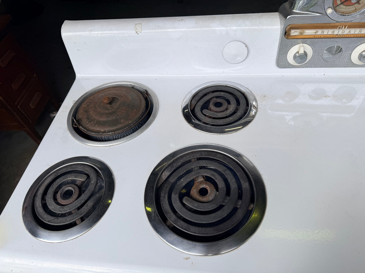 1950s Frigidaire RM-45 Vintage Electric Range — Original GM Clock & Light Frigidaire