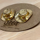 Gold Filled Cowgirl Hat Earrings