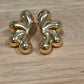 Gold Filled Hollow Bubble Wave Earrings