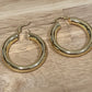 Gold Filled Continuous Hoop Earrings