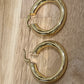 Gold Filled Continuous Hoop Earrings