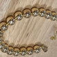 Gold Filled Beaded Ball Bracelet 7"-9"