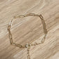 Gold Filled Paperclip Bracelet 7"-8"