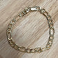 Gold Filled Figaro Medium Links Bracelet 7.5"