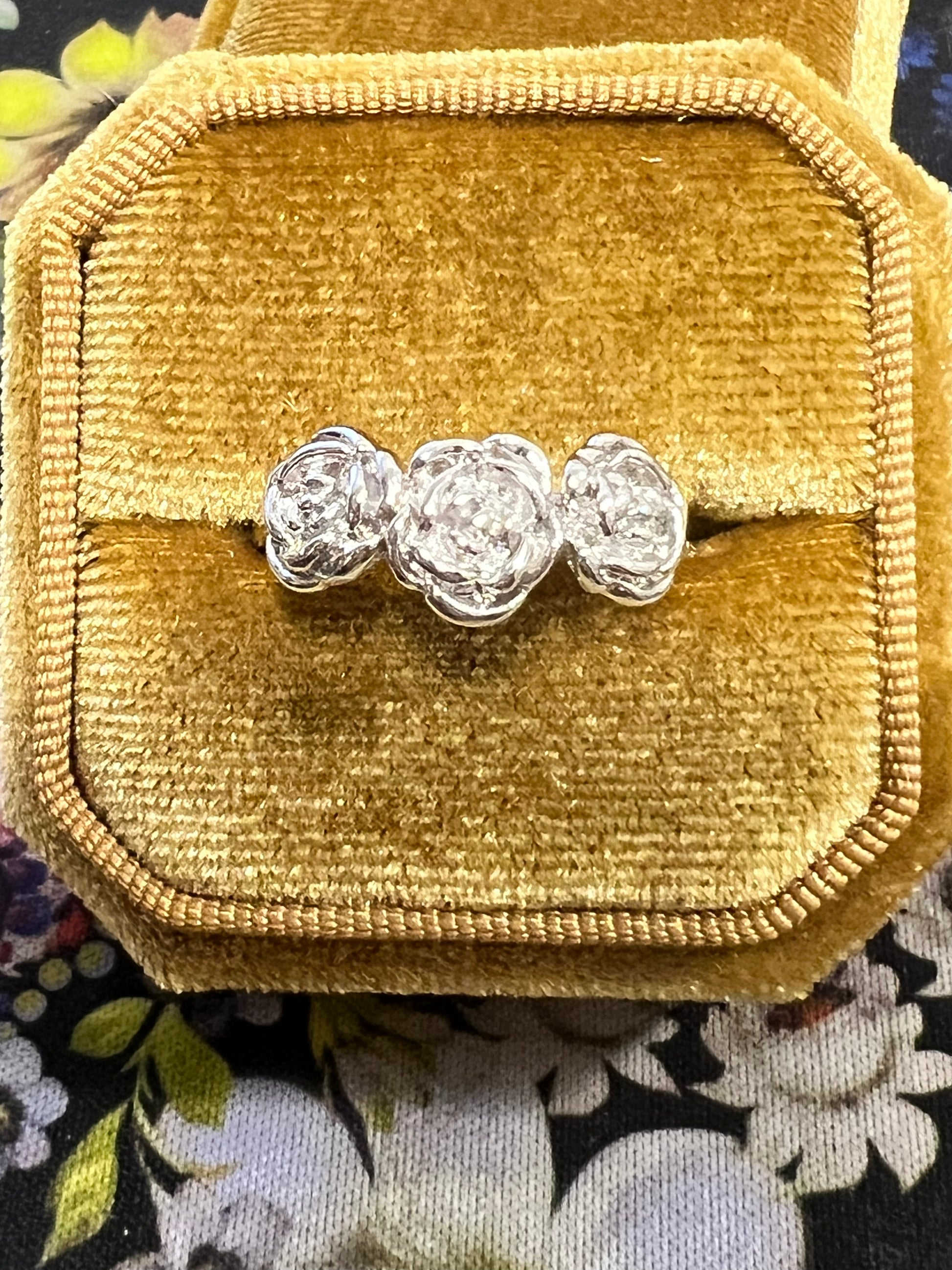 Tarnish Free Rings Sz 10 Silver Roses
