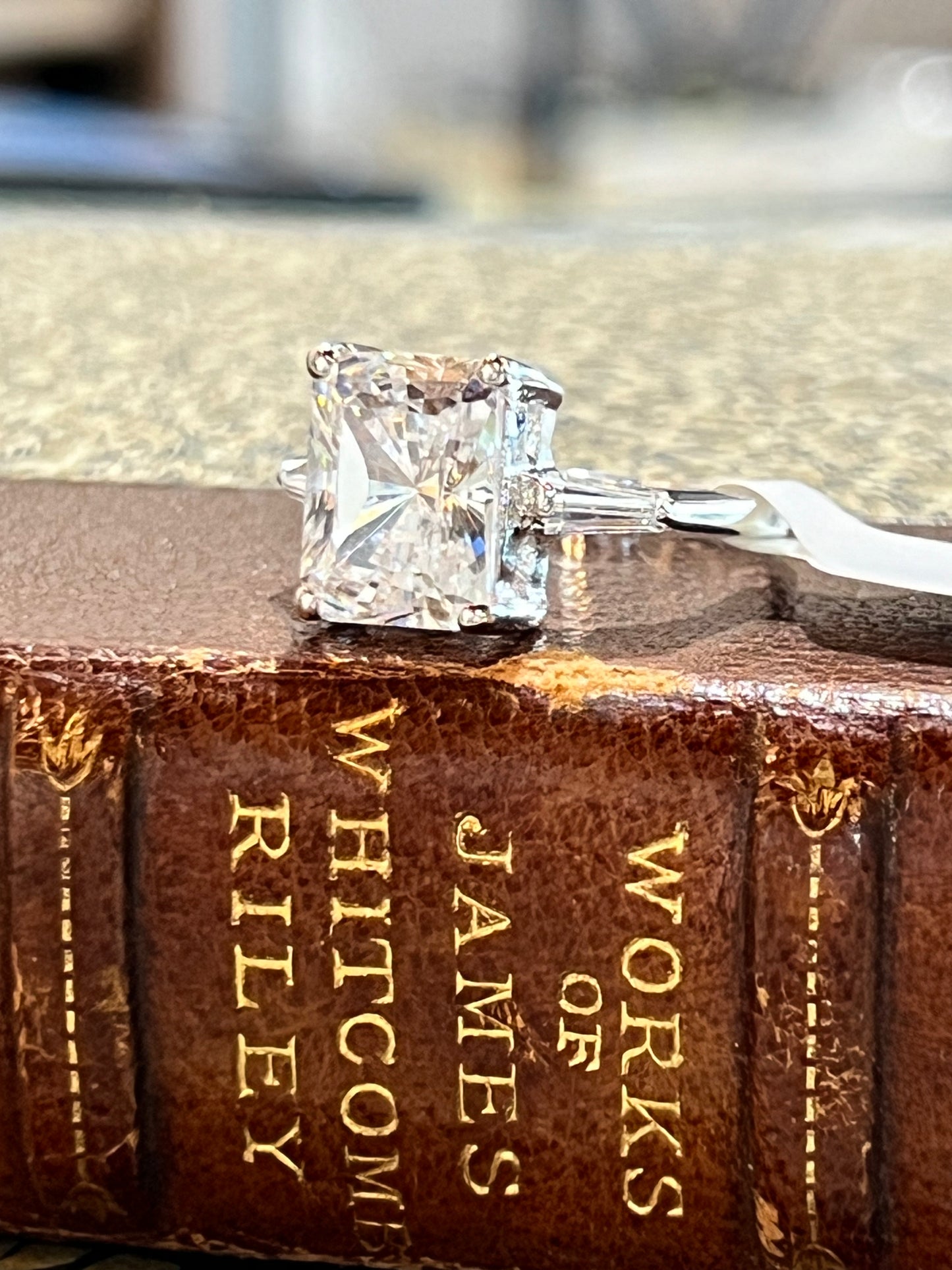 Tarnish Free Rings Sz 7 EmeraldCutCZ