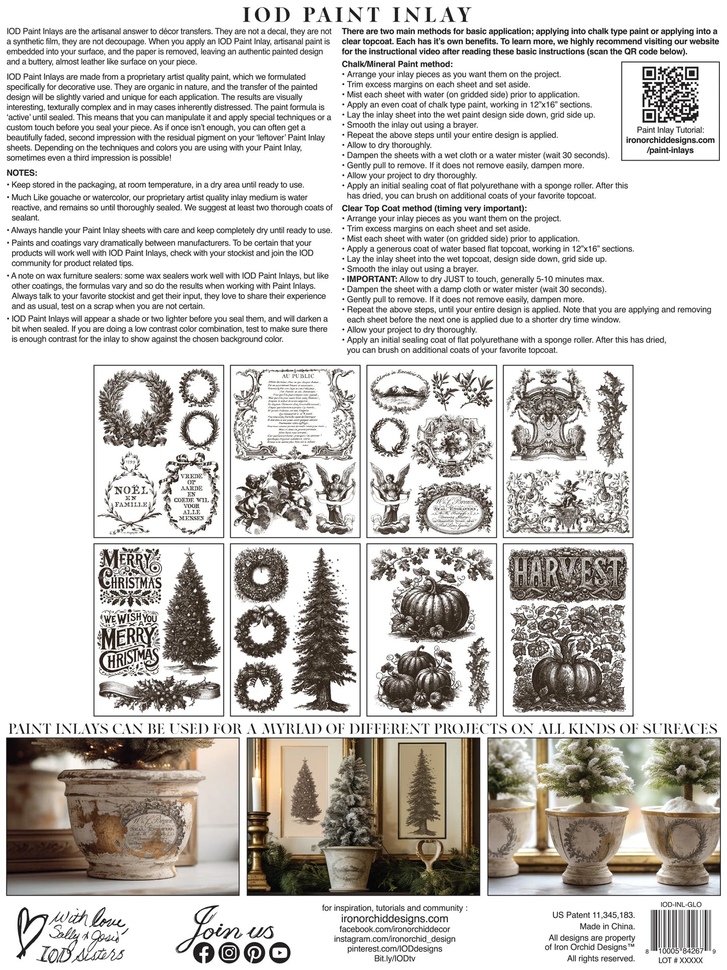 Gloria IOD Paint Inlay 12x16 Pad™